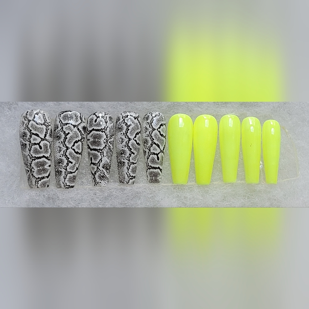 Neon snake print